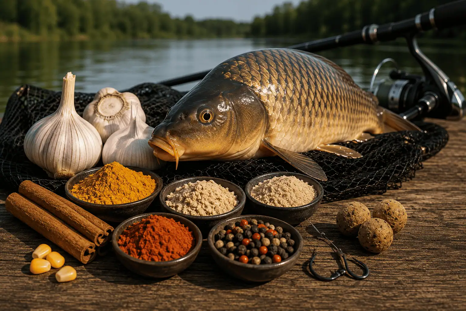 بهترین ادویه برای صید ماهی کپور و طعمه‌های مناسب